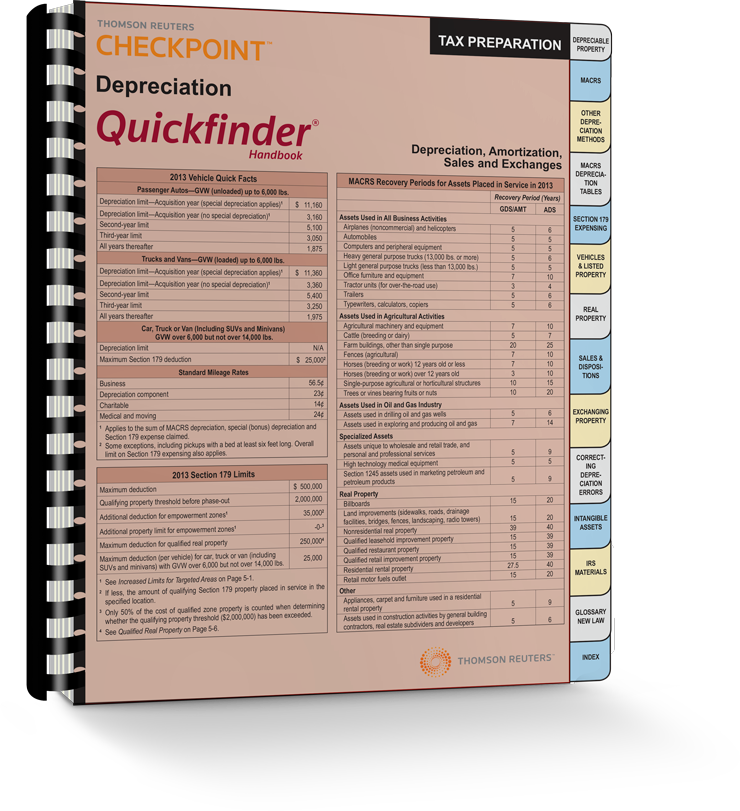 Depreciation Quickfinder Handbook (2014) - #3426 