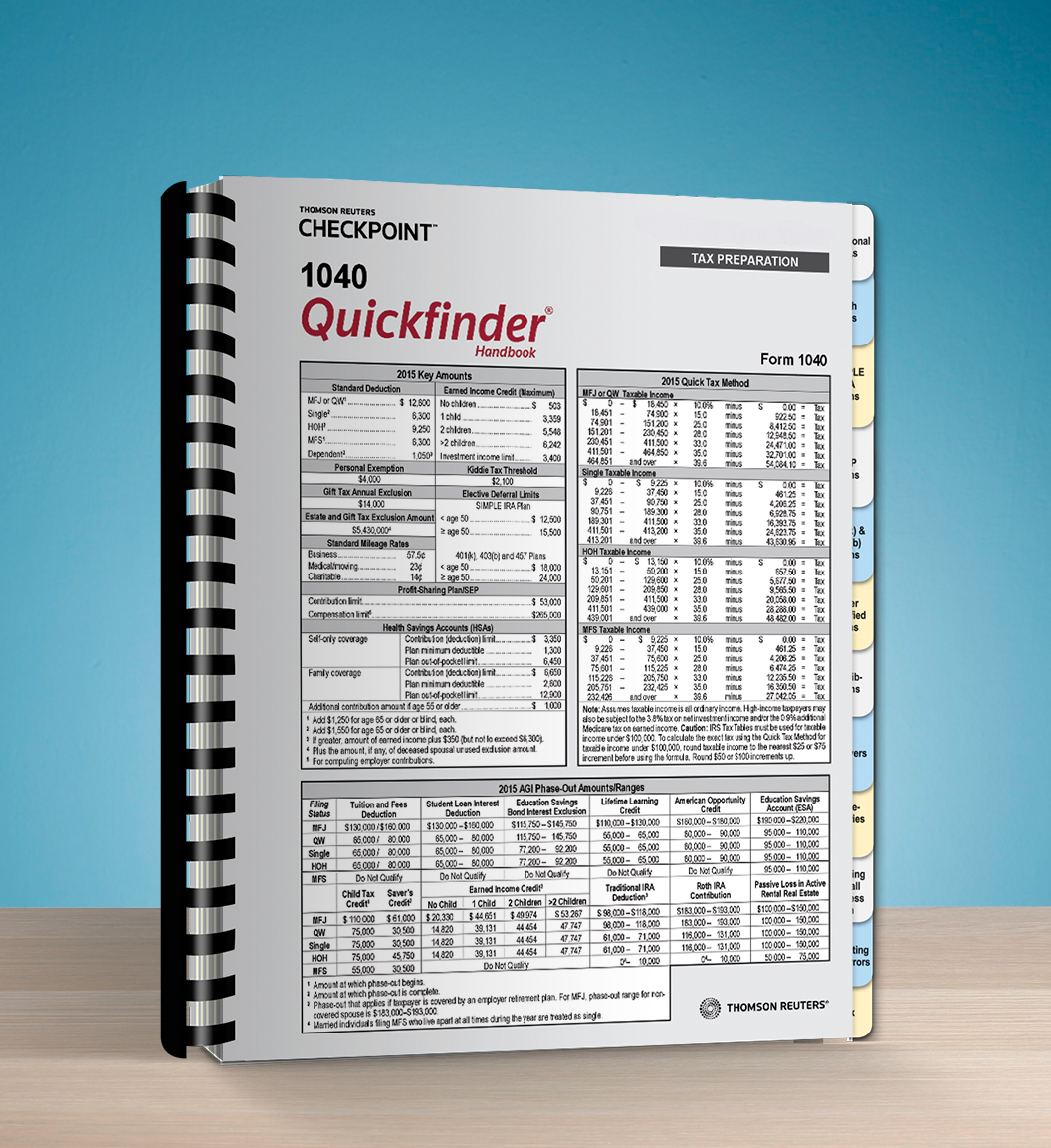 1040 Quickfinder Handbook (2017) - #3784 