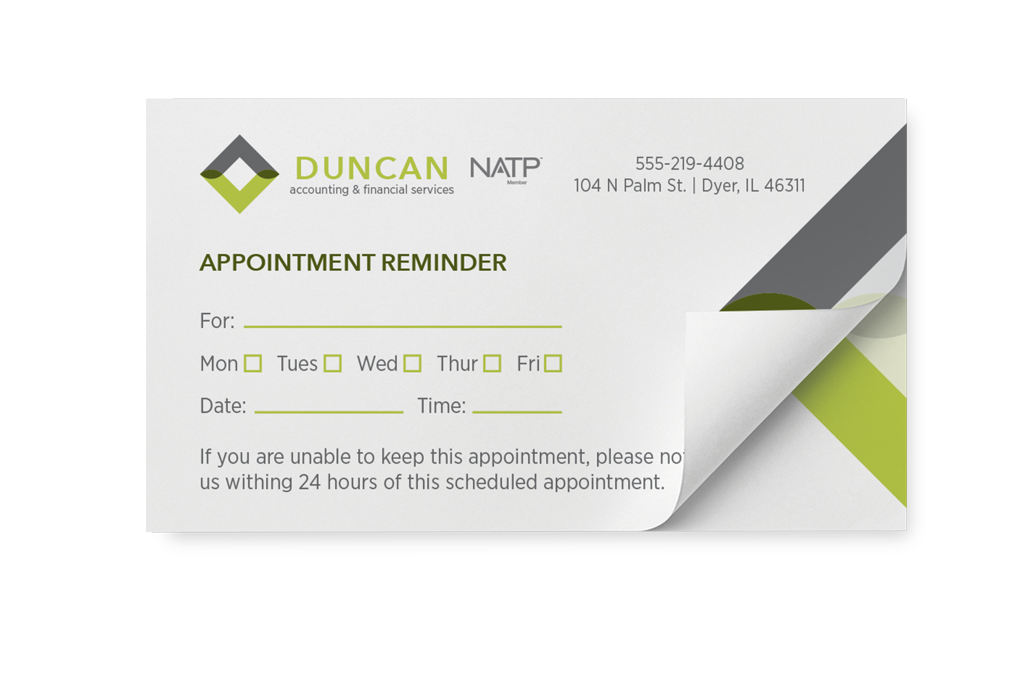 Appointment Reminder Post-it Notes - #733